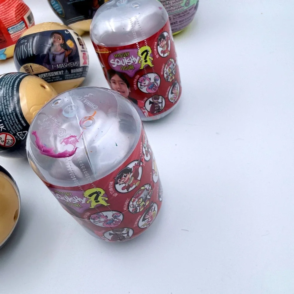 Disney Ryan's World Morphle Mystery Blind Bag Toy Lot 8pc NIP Mash'ems‎ Squishy
